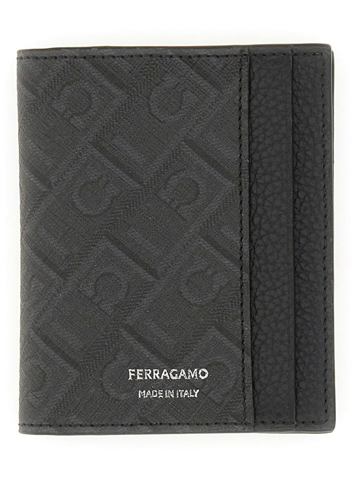 Ferragamo Men Credit Card Holder "Monogram"