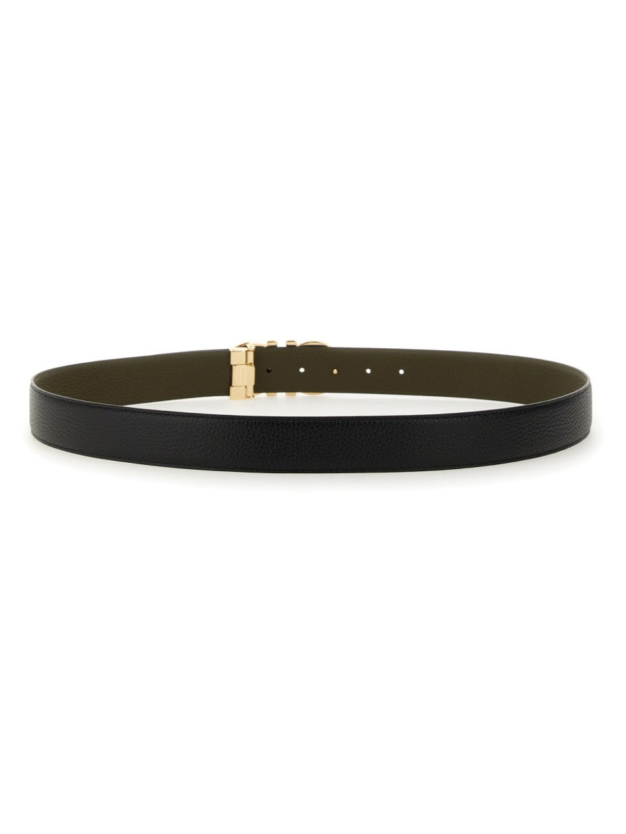 Ferragamo Men Belt With Hooks