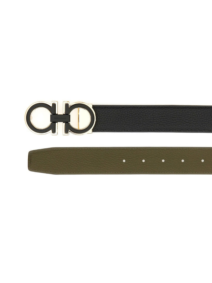 Ferragamo Men Belt With Hooks
