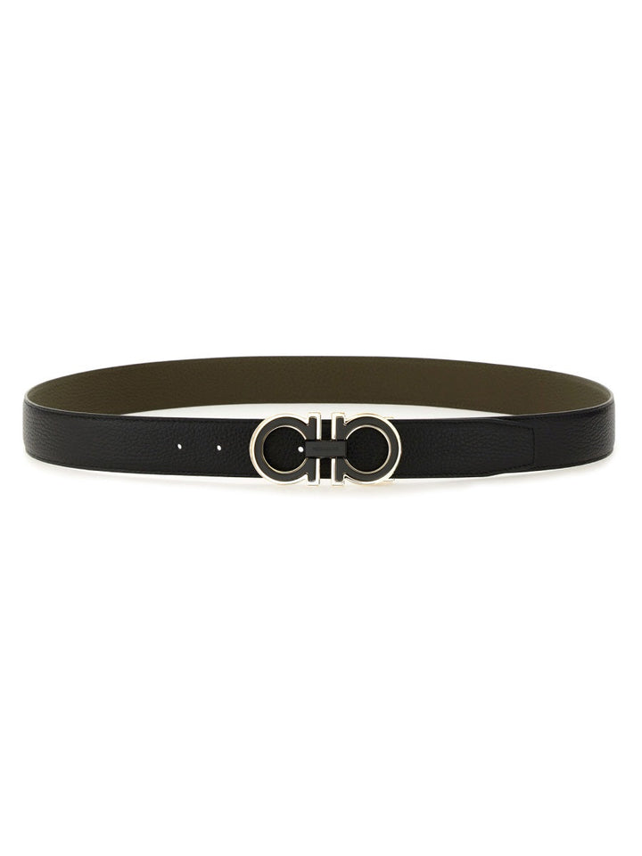Ferragamo Men Belt With Hooks