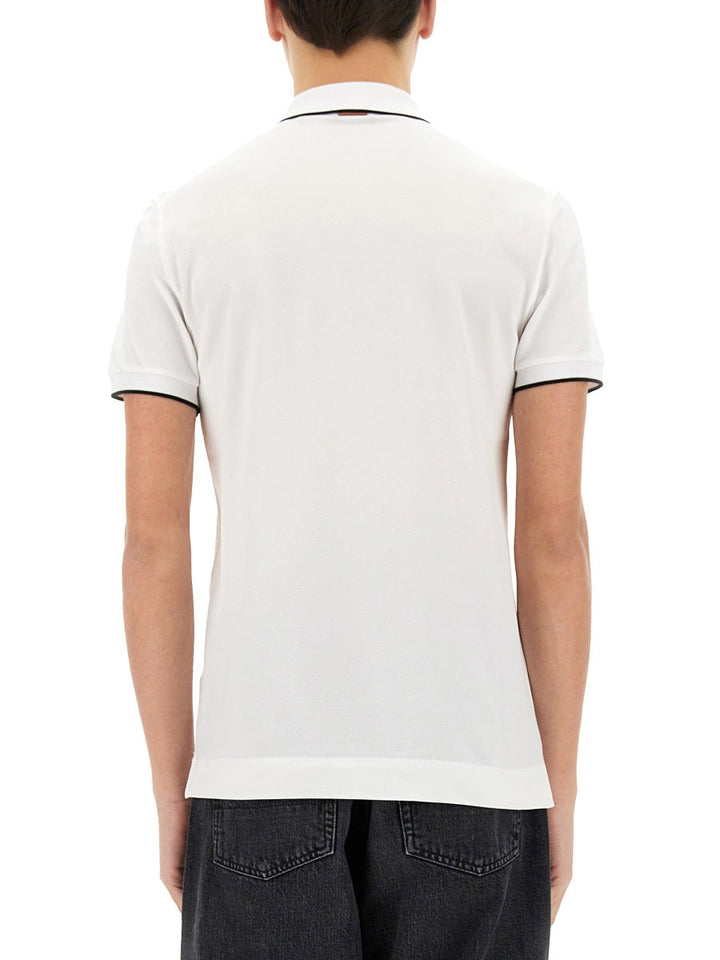 Zegna Men Polo With Logo