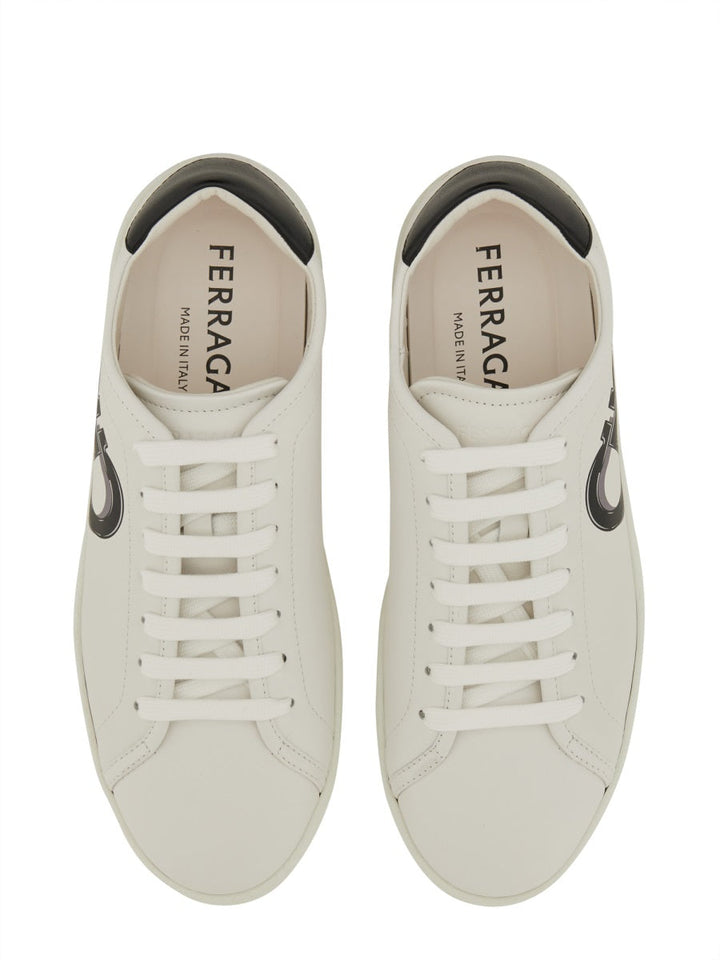 Ferragamo Men "Double Gancini" Sneaker