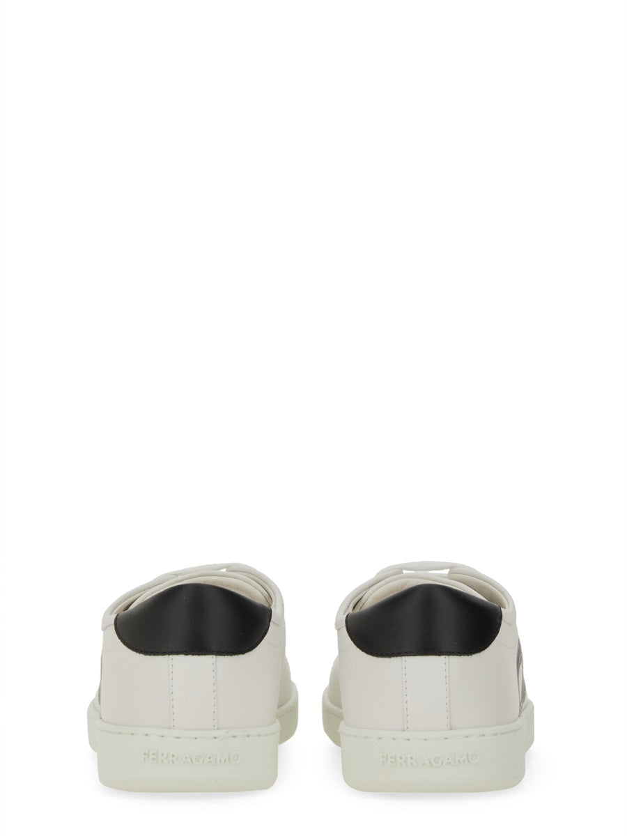 Ferragamo Men "Double Gancini" Sneaker