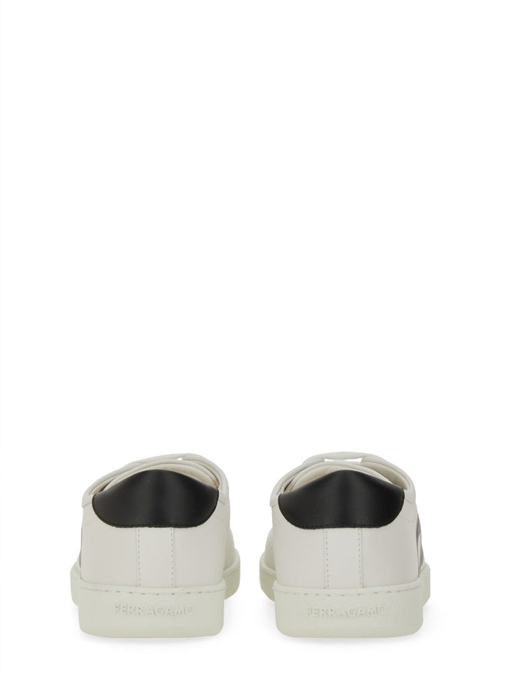 Ferragamo Men "Double Gancini" Sneaker