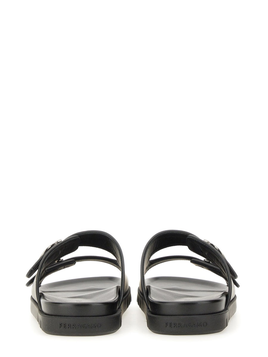 Ferragamo Men Double-Strap Sandal