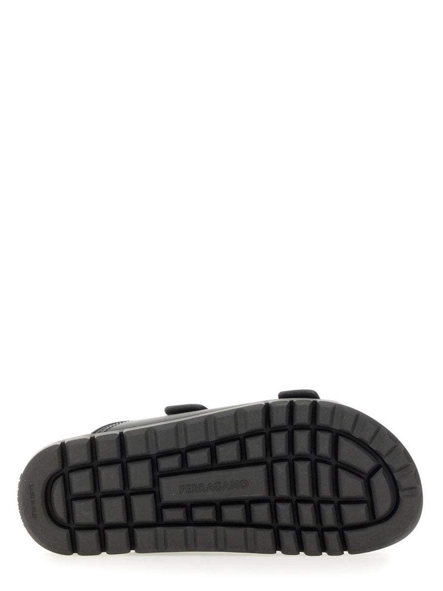 Ferragamo Men Double-Strap Sandal