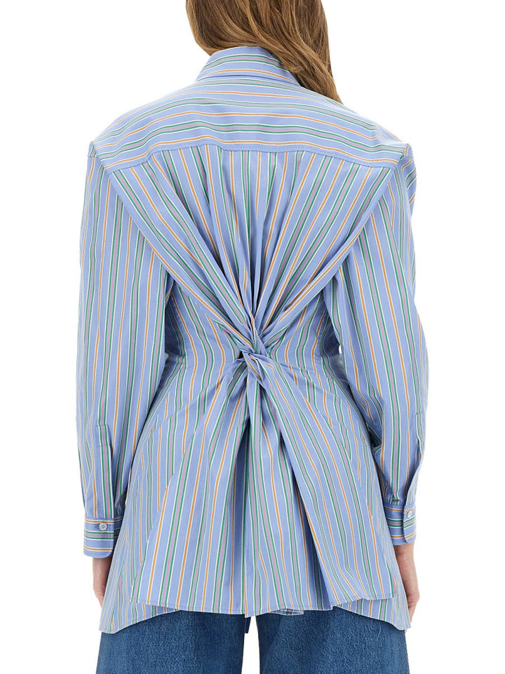 Etro Women Jacquard Shirt And Knot In The Back