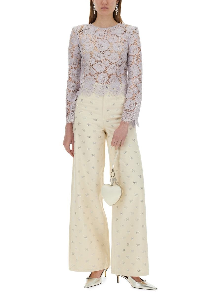 Self-Portrait Women Jeans "Bow"