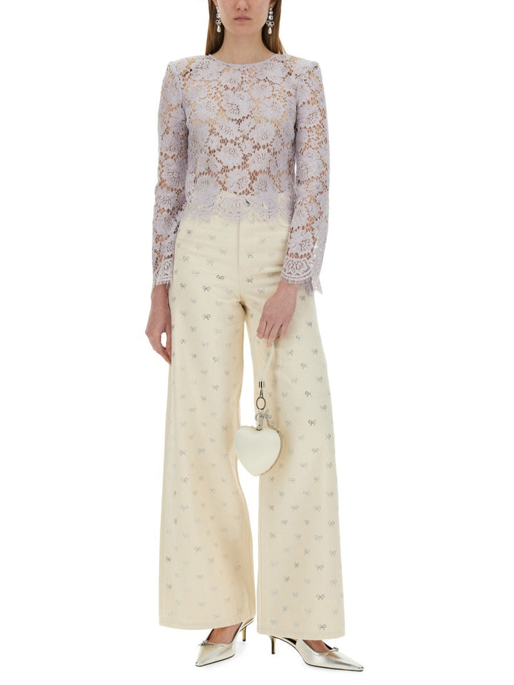 Self-Portrait Women Jeans "Bow"