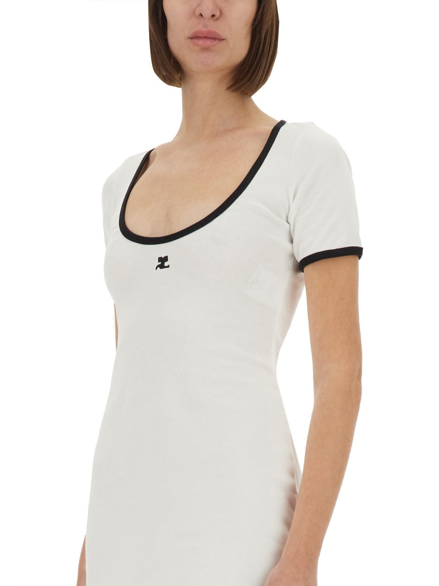 Courreges Women "Holistic Contrast" Mini Dress