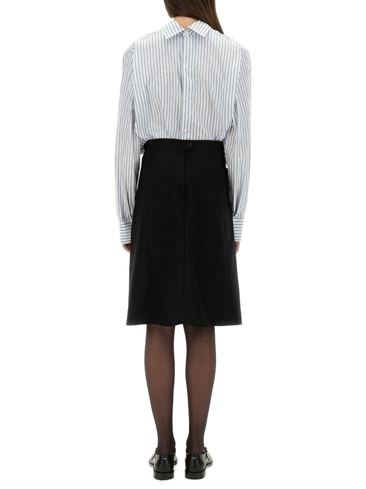 Maison Margiela Women Inverted Striped Dress-Shirt