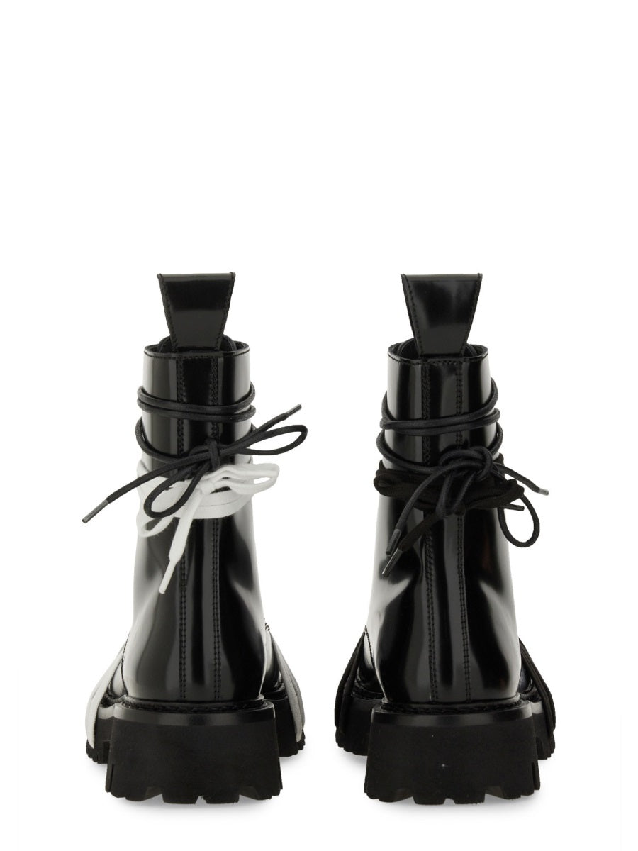 Moschino Women Lace-Up Boot