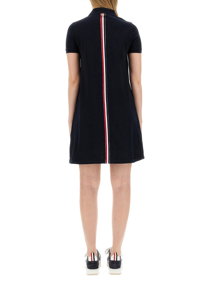 Thom Browne Women Cotton Pique Polo Shirt Dress
