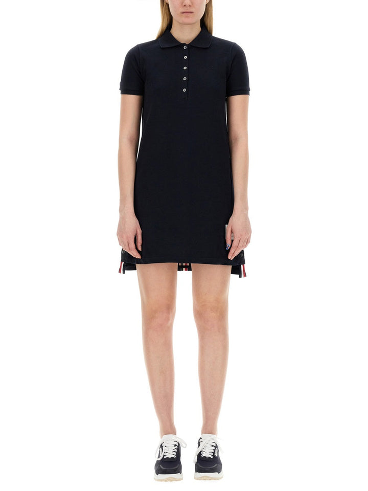 Thom Browne Women Cotton Pique Polo Shirt Dress