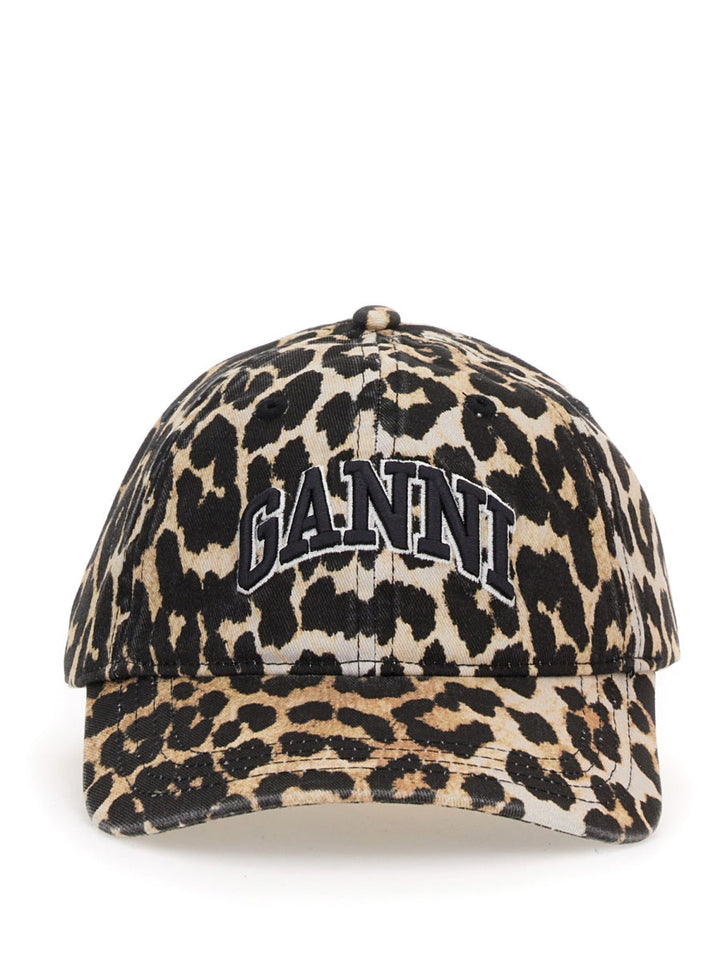 Ganni Women Baseball Hat With Logo