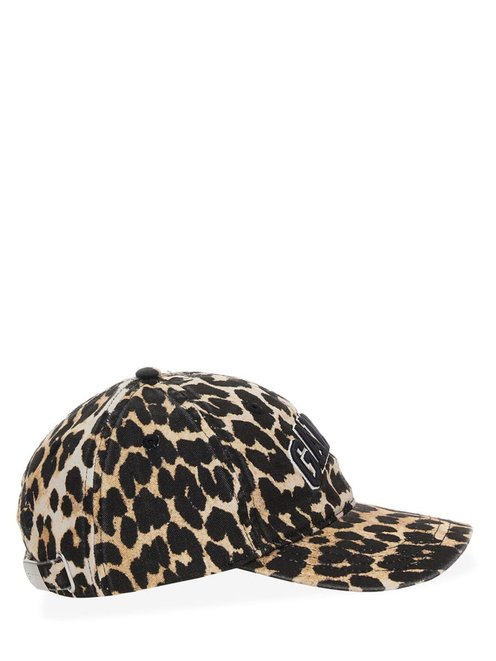 Ganni Women Baseball Hat With Logo
