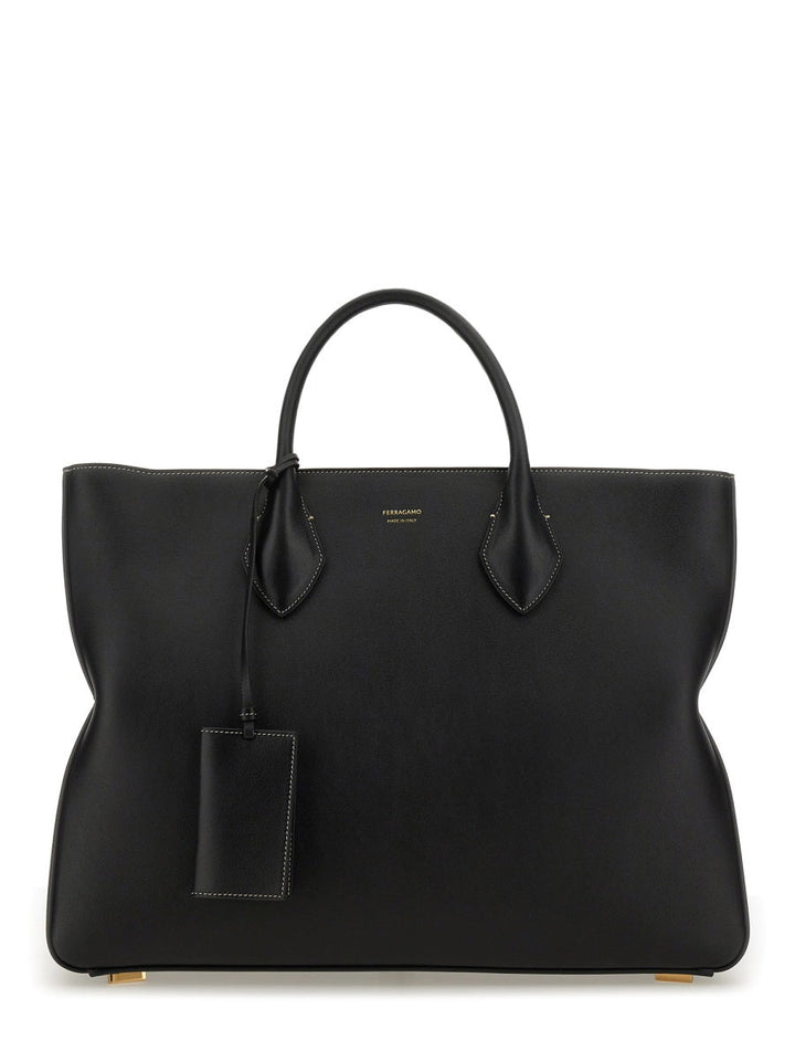 Ferragamo Men Star-Shaped Tote Bag Large