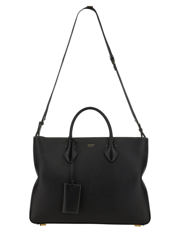 Ferragamo Men Star-Shaped Tote Bag Large