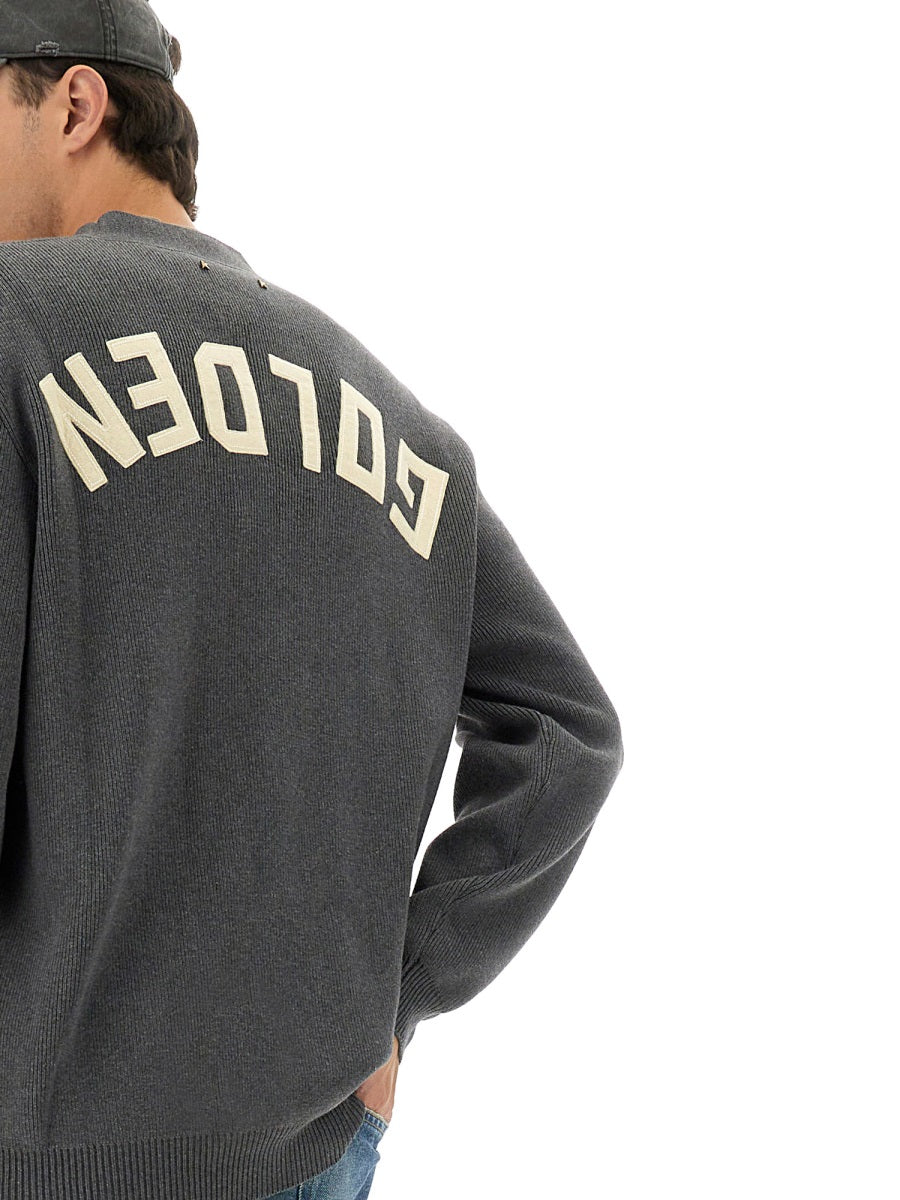 Golden Goose Men Logo Lapel Cardigan