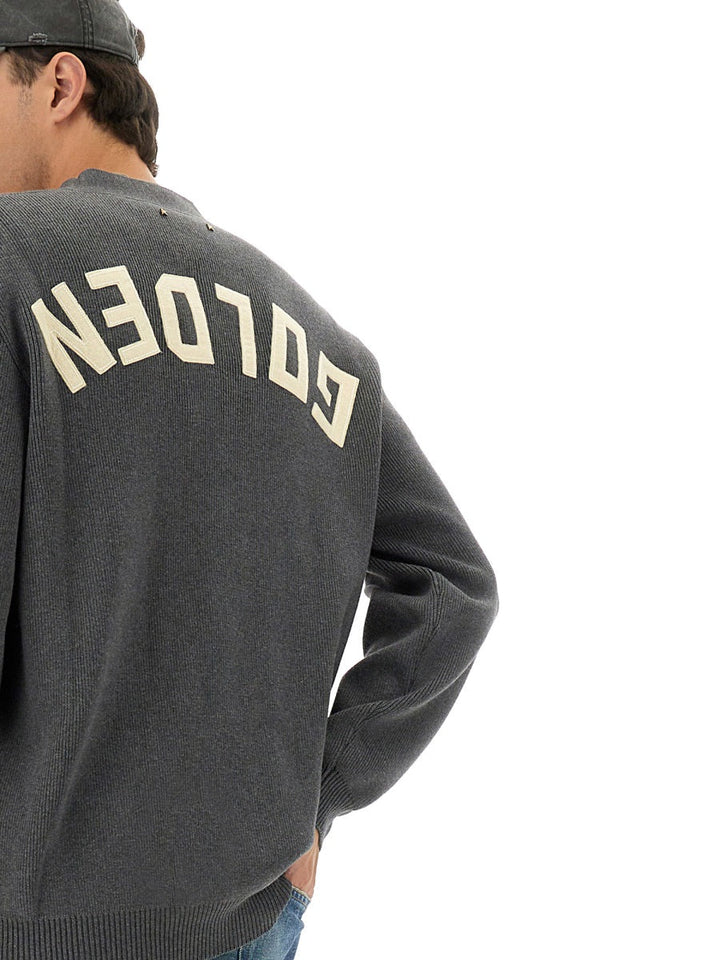 Golden Goose Men Logo Lapel Cardigan
