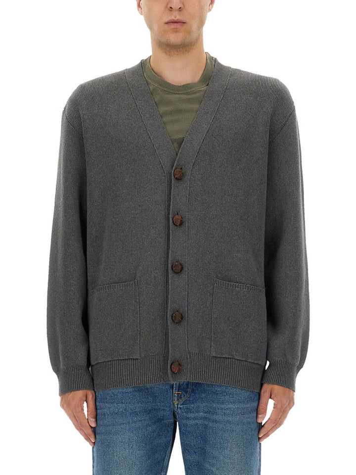 Golden Goose Men Logo Lapel Cardigan