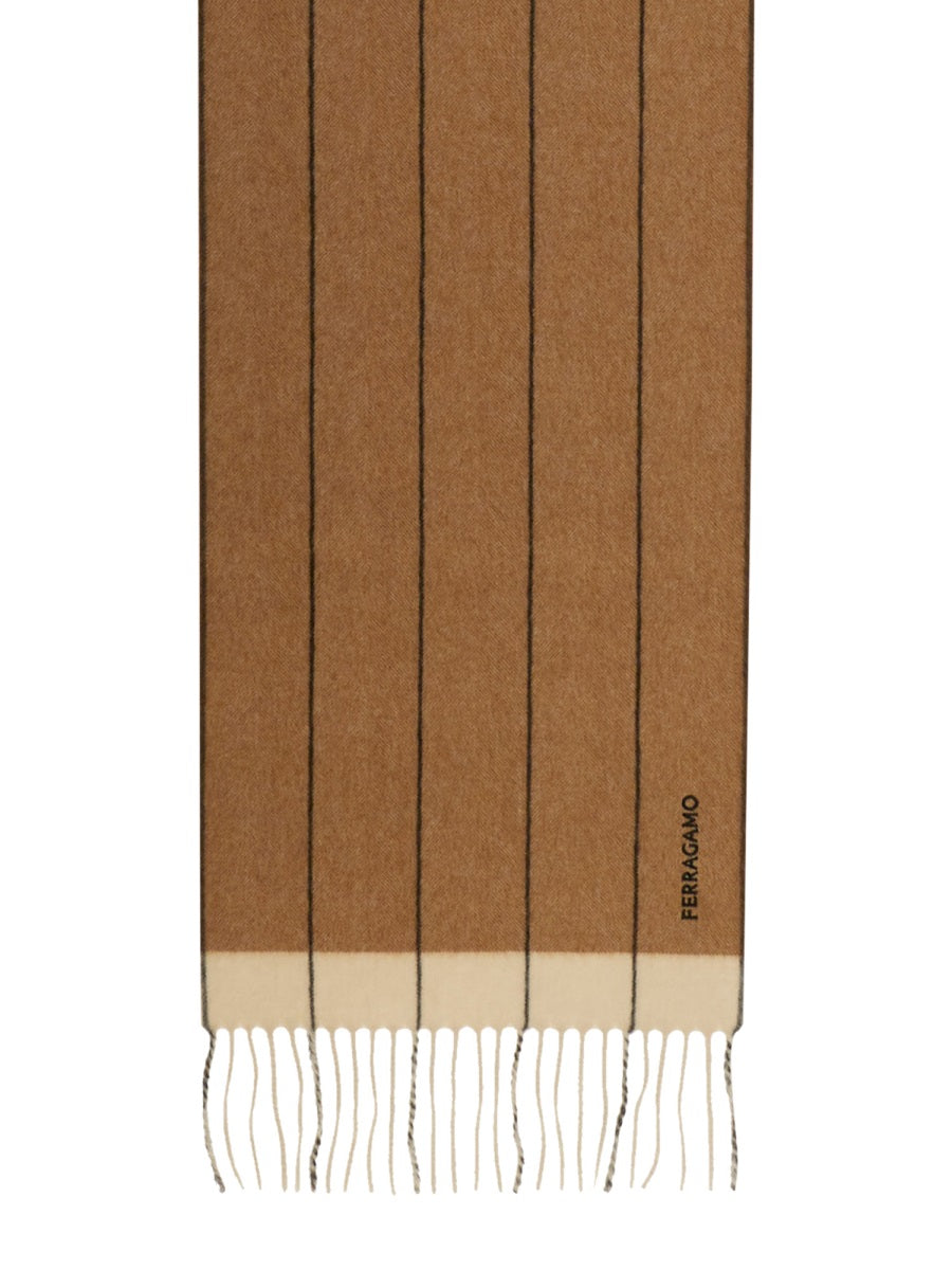 Ferragamo Men Cashmere Blend Scarf