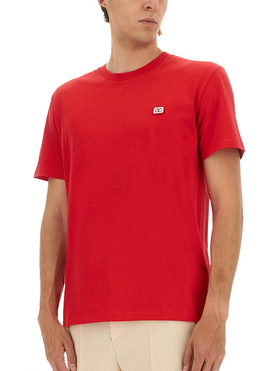 Valentino Men T-Shirt With Signature Vlogo