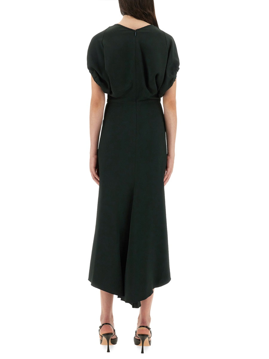 Victoria Beckham Women Blouson Midi Dress