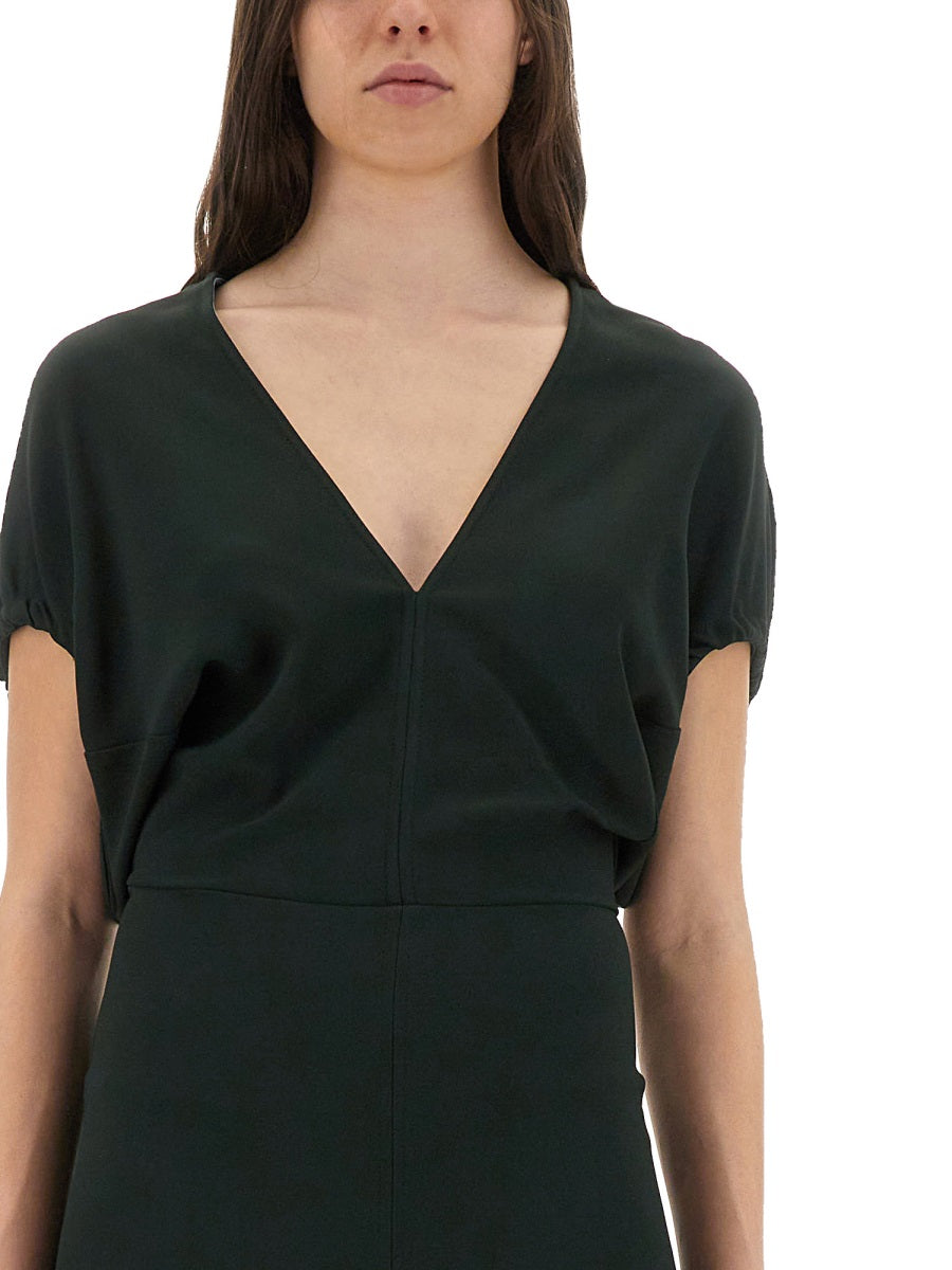 Victoria Beckham Women Blouson Midi Dress
