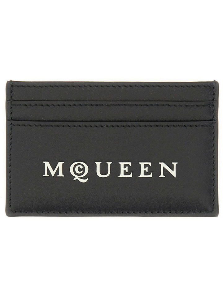 Alexander Mcqueen Men Card Holder With Logo