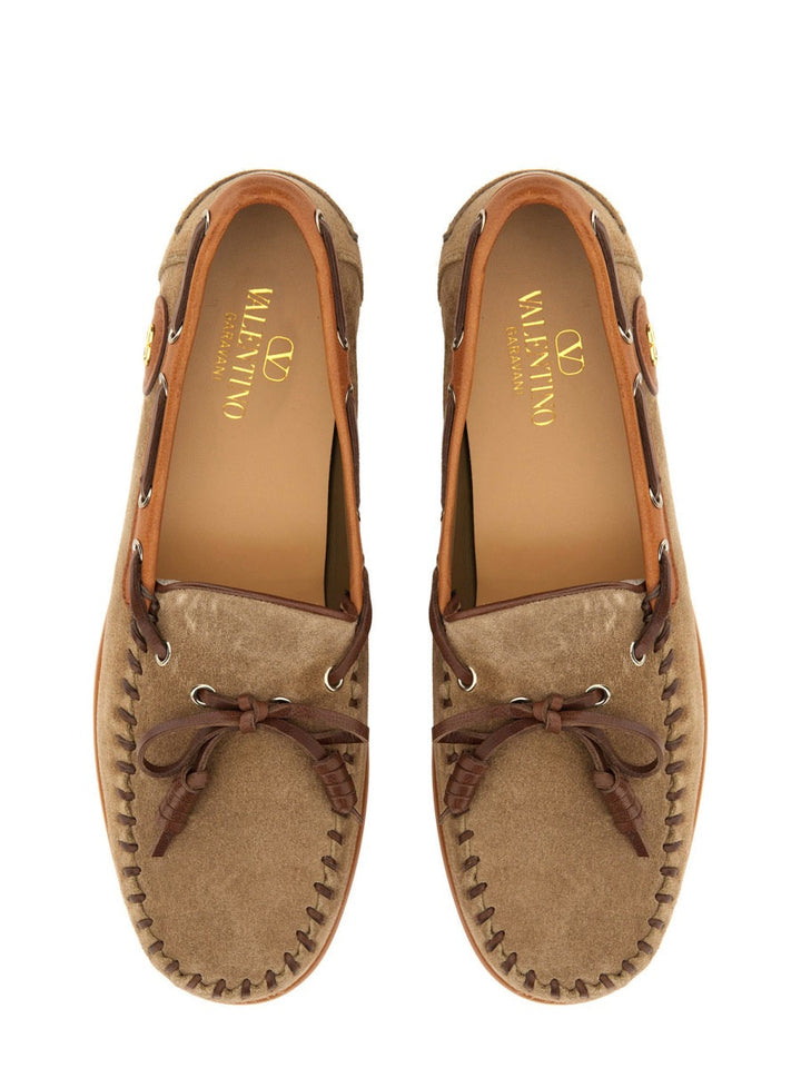 Valentino Garavani Men "Palm Avenue" Boat Moccasin