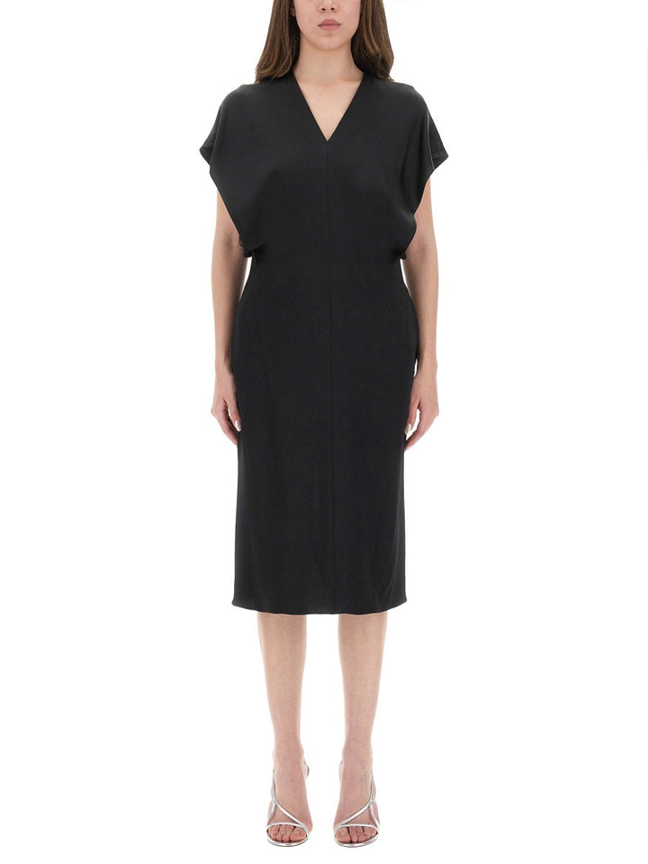 Stella Mccartney Women Midi Dress With Wing Sleeves