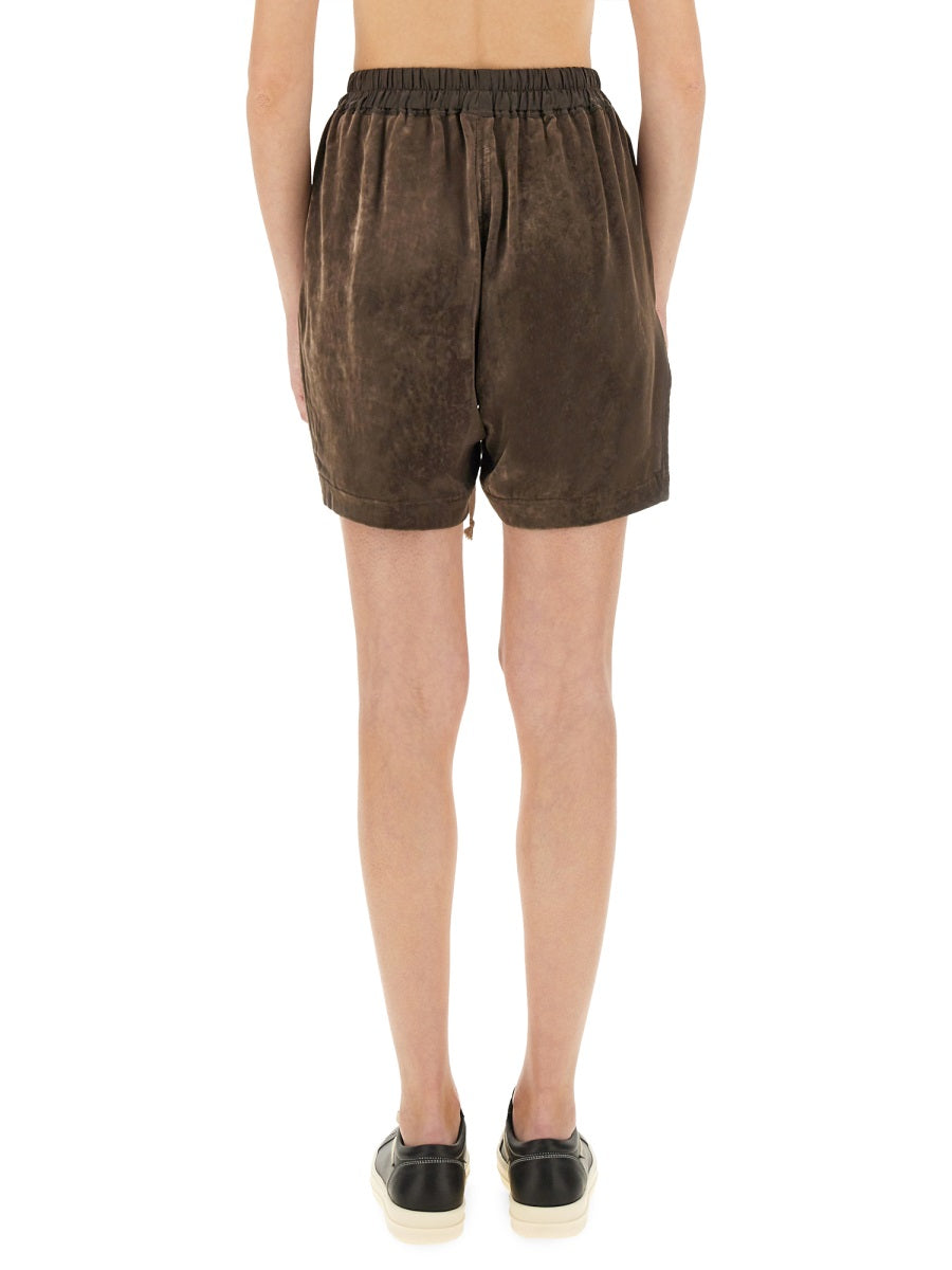 Rick Owens Women Viscose And Cupro Shorts