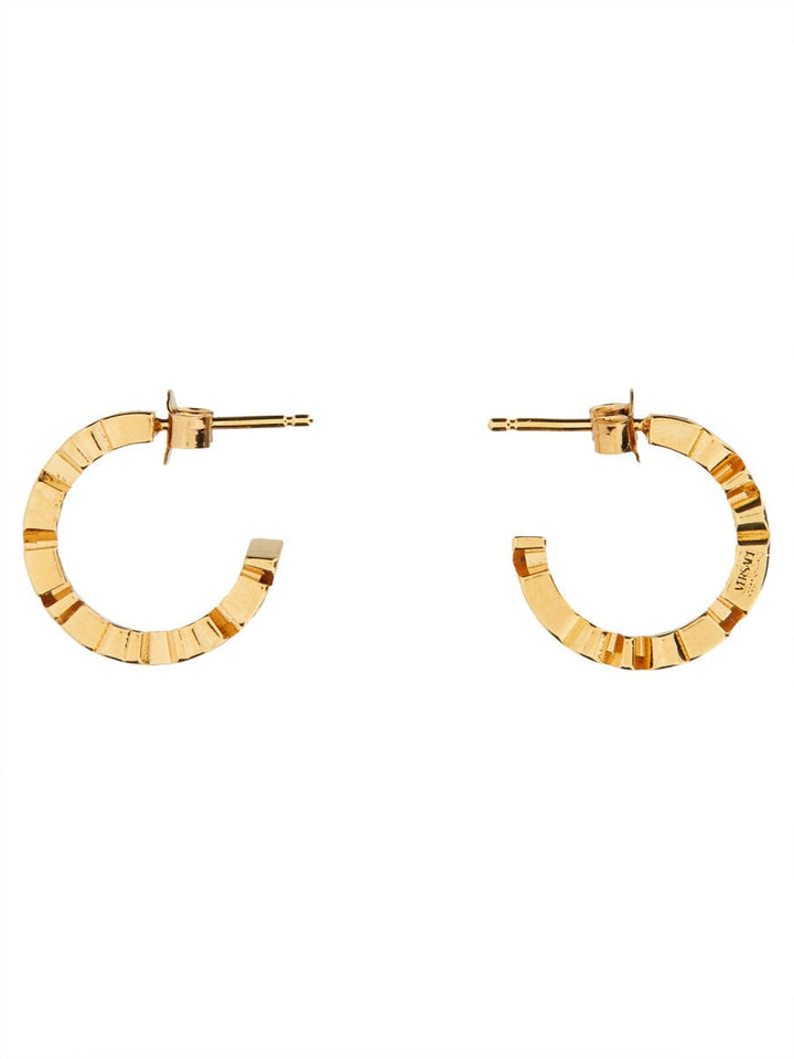 Versace Women Logo Hoop Earrings
