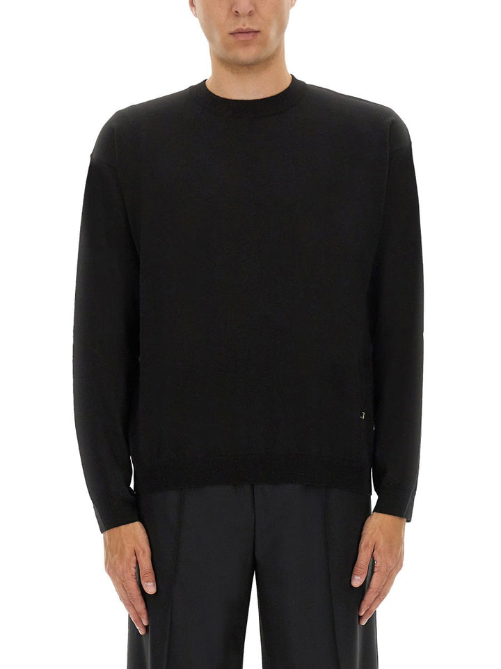 Moschino Men Wool And Silk Pullover