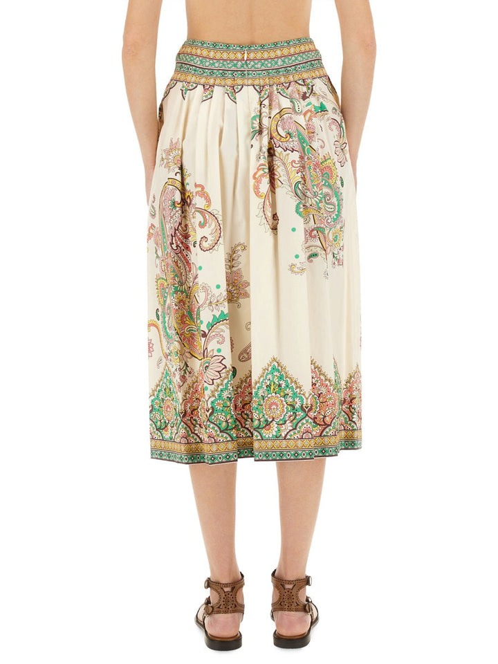 Etro Women Paisley Print Midi Skirt