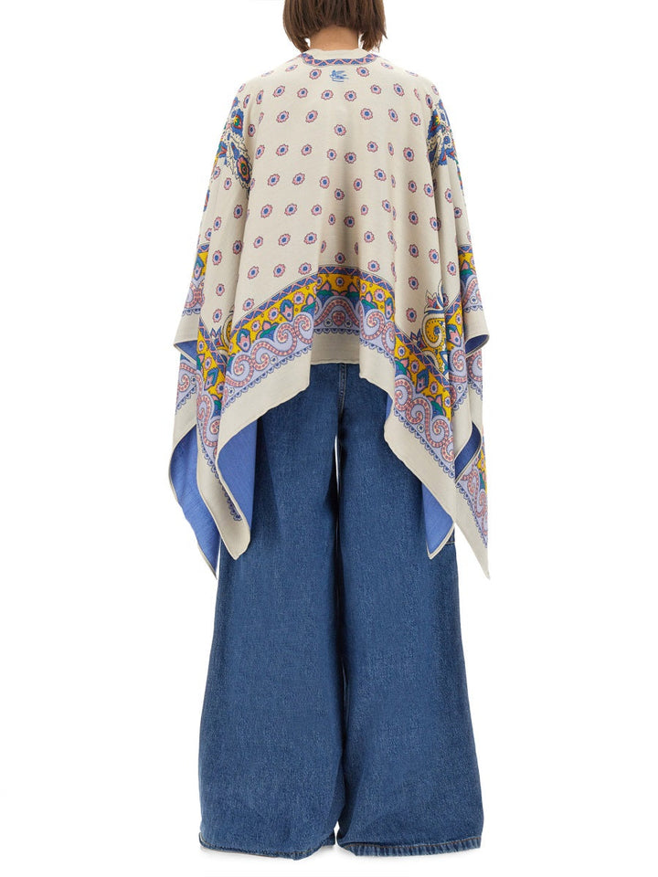Etro Women Cape With Daisies