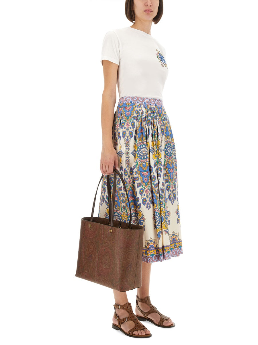 Etro Women Paisley Print Midi Skirt