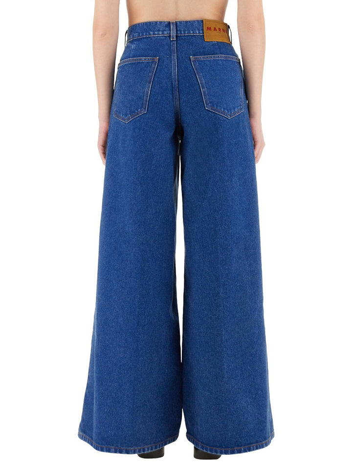 Marni Women Denim Wide Leg Jeans