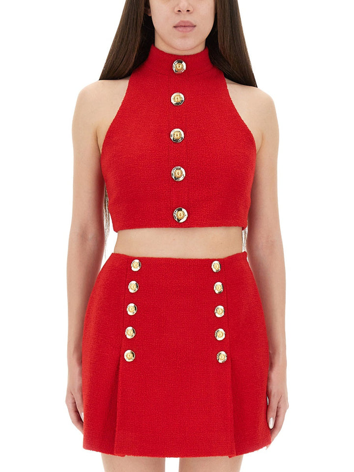 Balmain Women Wool Crop Top