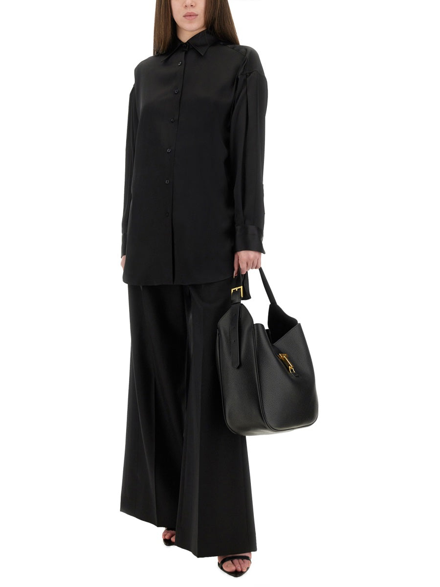 Tom Ford Women Stretch Silk Satin Shirt