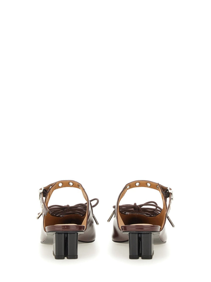 Ganni Women Mule Lace-Up