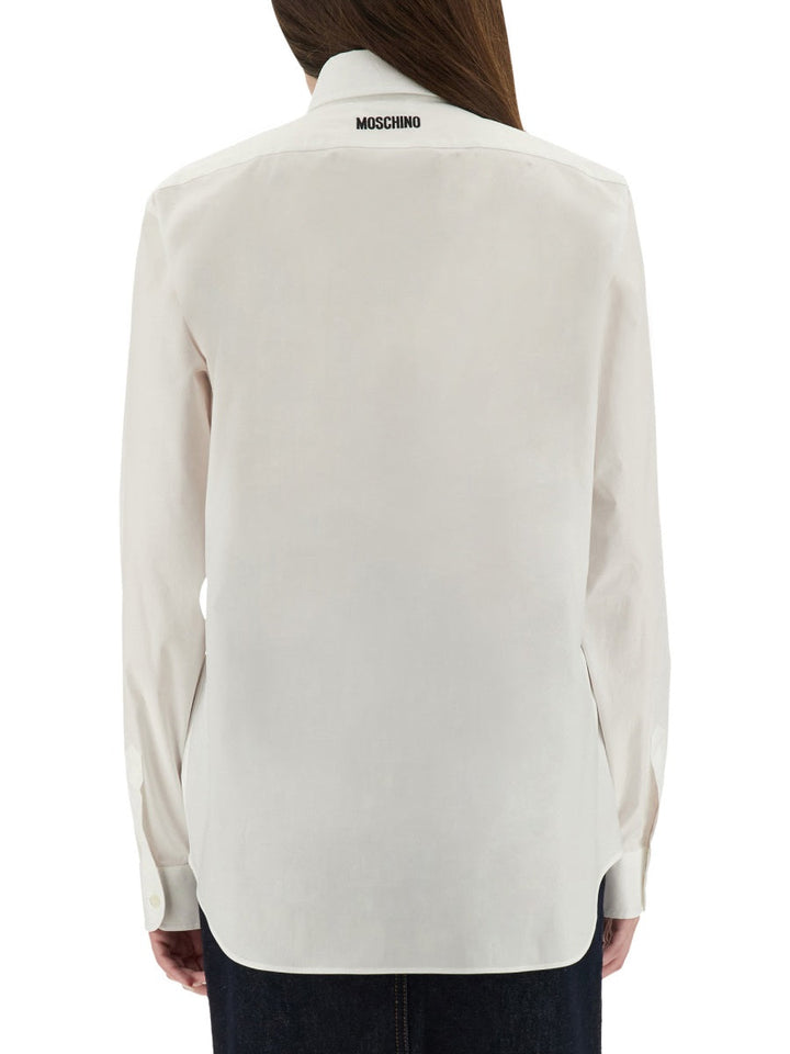 Moschino Women Shirt With "Goose" Embroidery