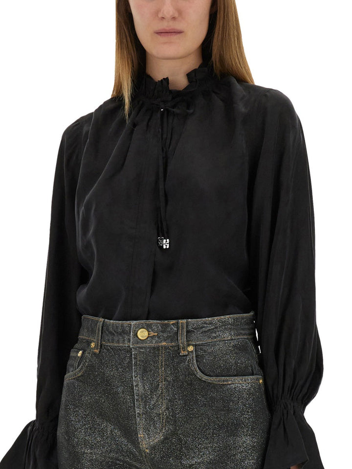 Ganni Women Fluid Cupro Shirt