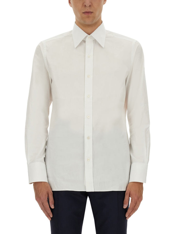 Tom Ford Men Slim Fit Poplin Shirt