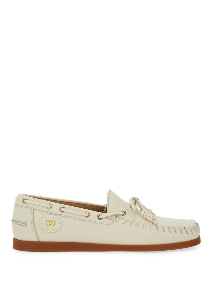 Valentino Garavani Men "Palm Avenue" Boat Moccasin