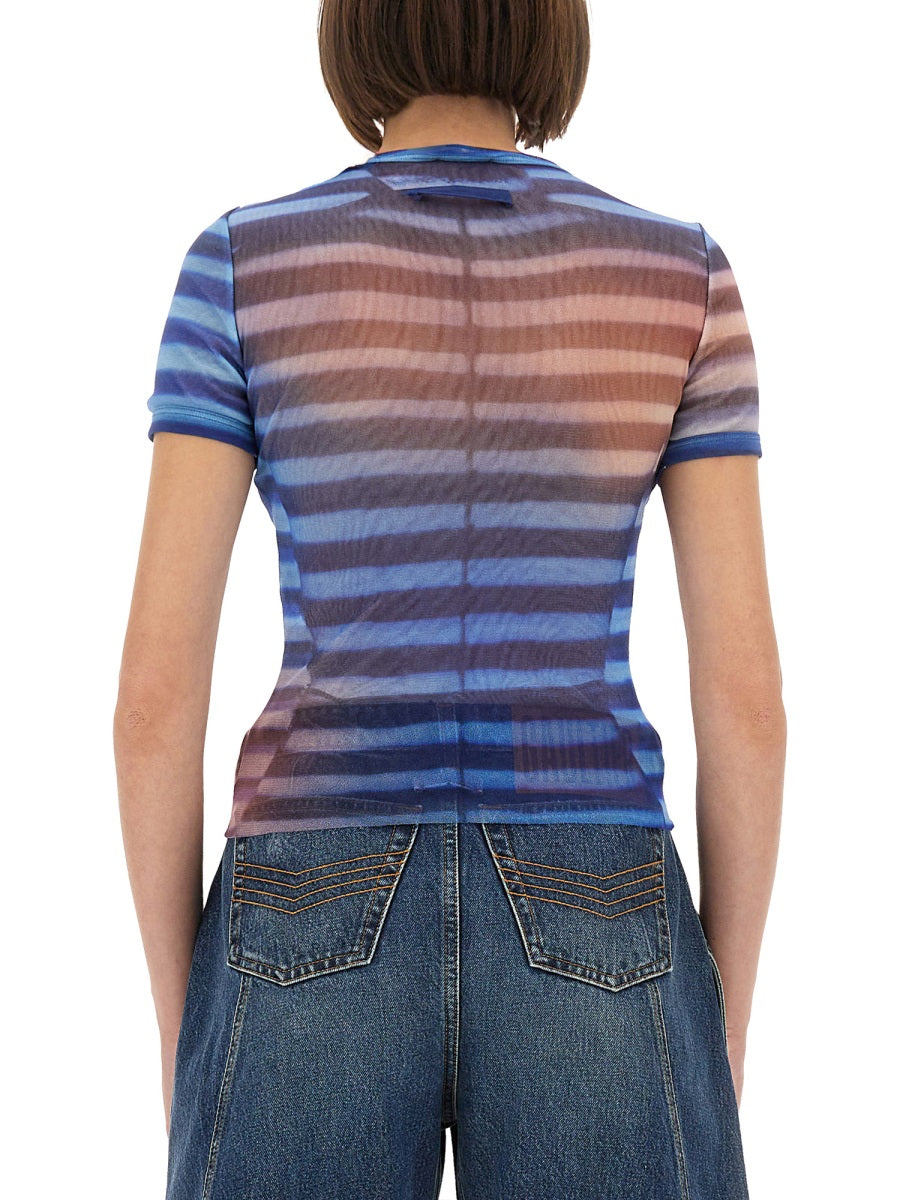 Jean Paul Gaultier Women "Air" Mesh T-Shirt