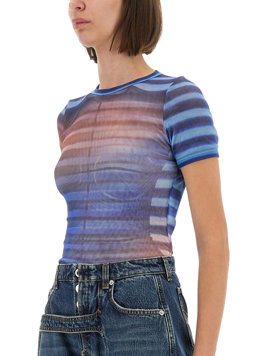 Jean Paul Gaultier Women "Air" Mesh T-Shirt