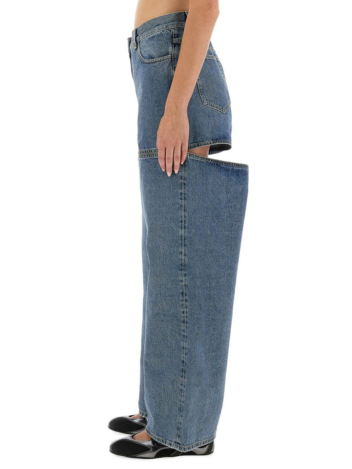 The Attico Women Long Denim Jeans