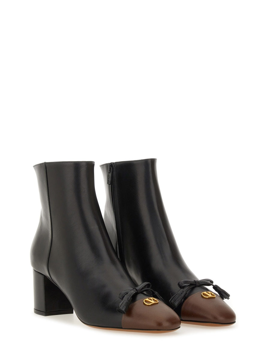 Valentino Garavani Women Kidskin "Valet Du Roi" Ankle Boot